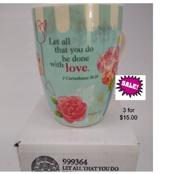 Bible Verse 8 ounce Christian Mug New in Box - Picture 1 of 5